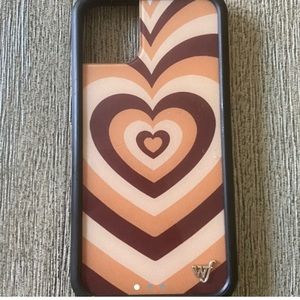 Wildflower iPhone 11 case in latte love